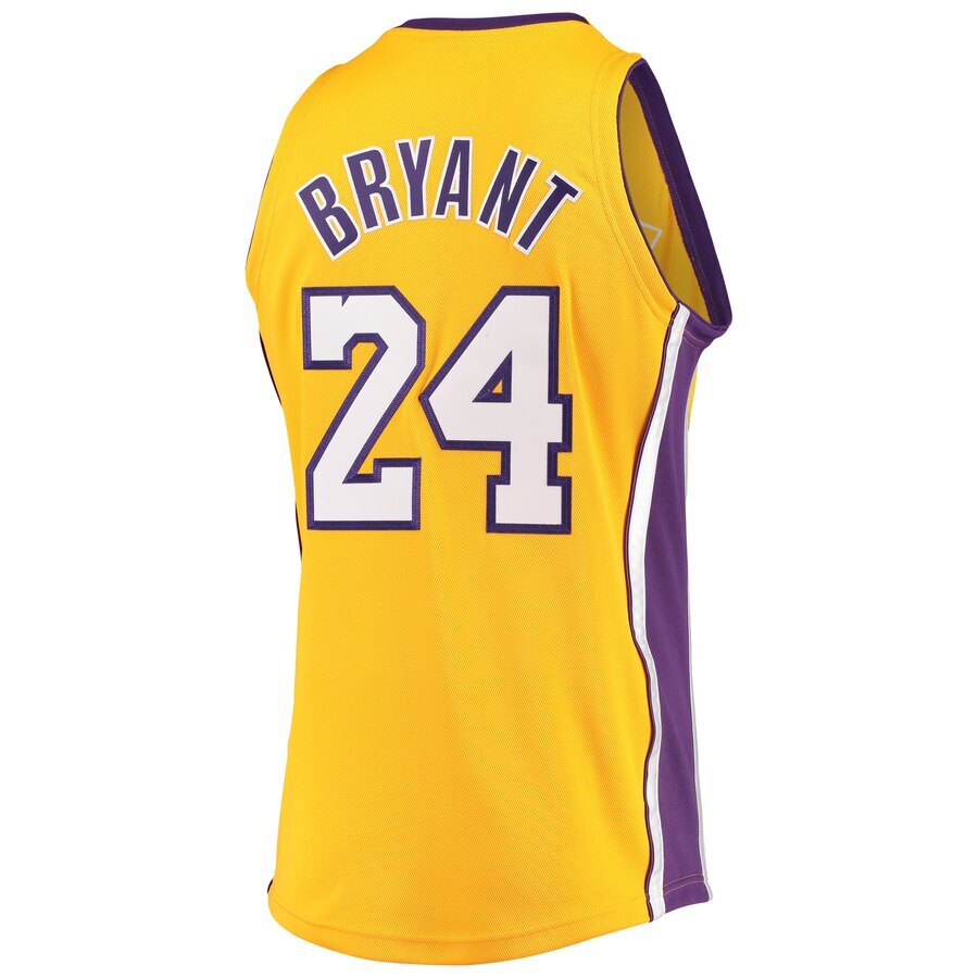 Kobe Bryant Hardwood Classics 2008-09 Authentic Jersey By Mitchell & Ness - Gold - Mens