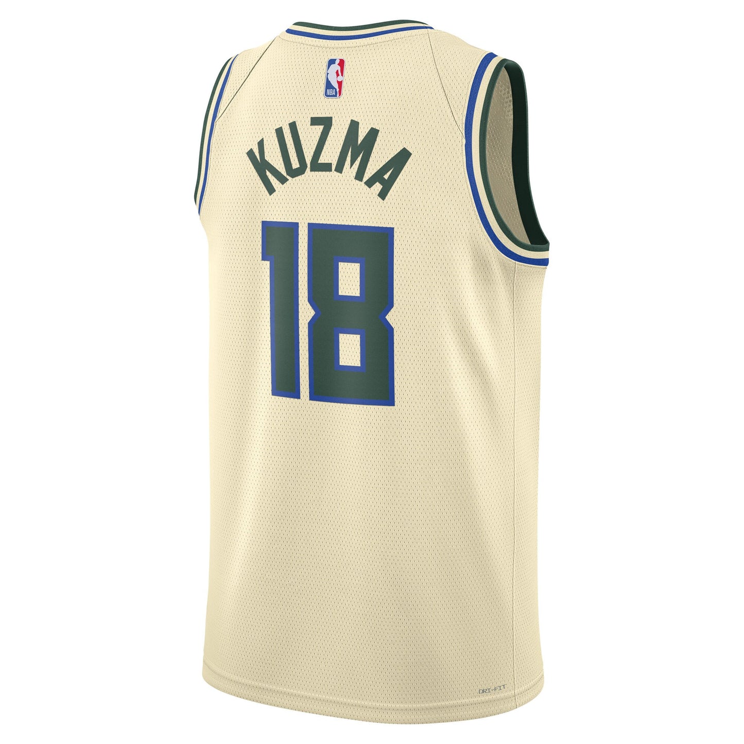 Milwaukee Bucks Nike 2025/26 City Edition Swingman Jersey - Cream - Kyle Kuzma - Unisex