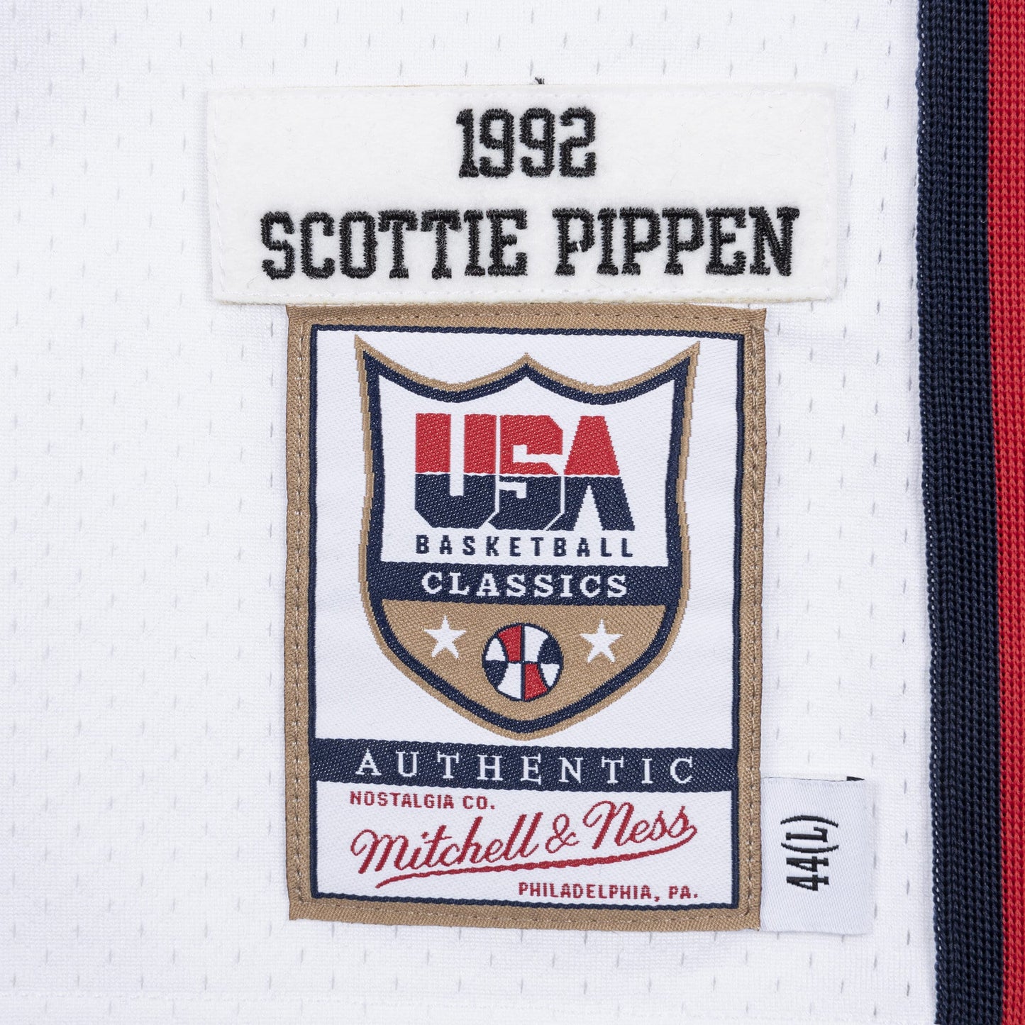 USA Basketball Mitchell & Ness Authentic Jersey Scottie Pippen 1992