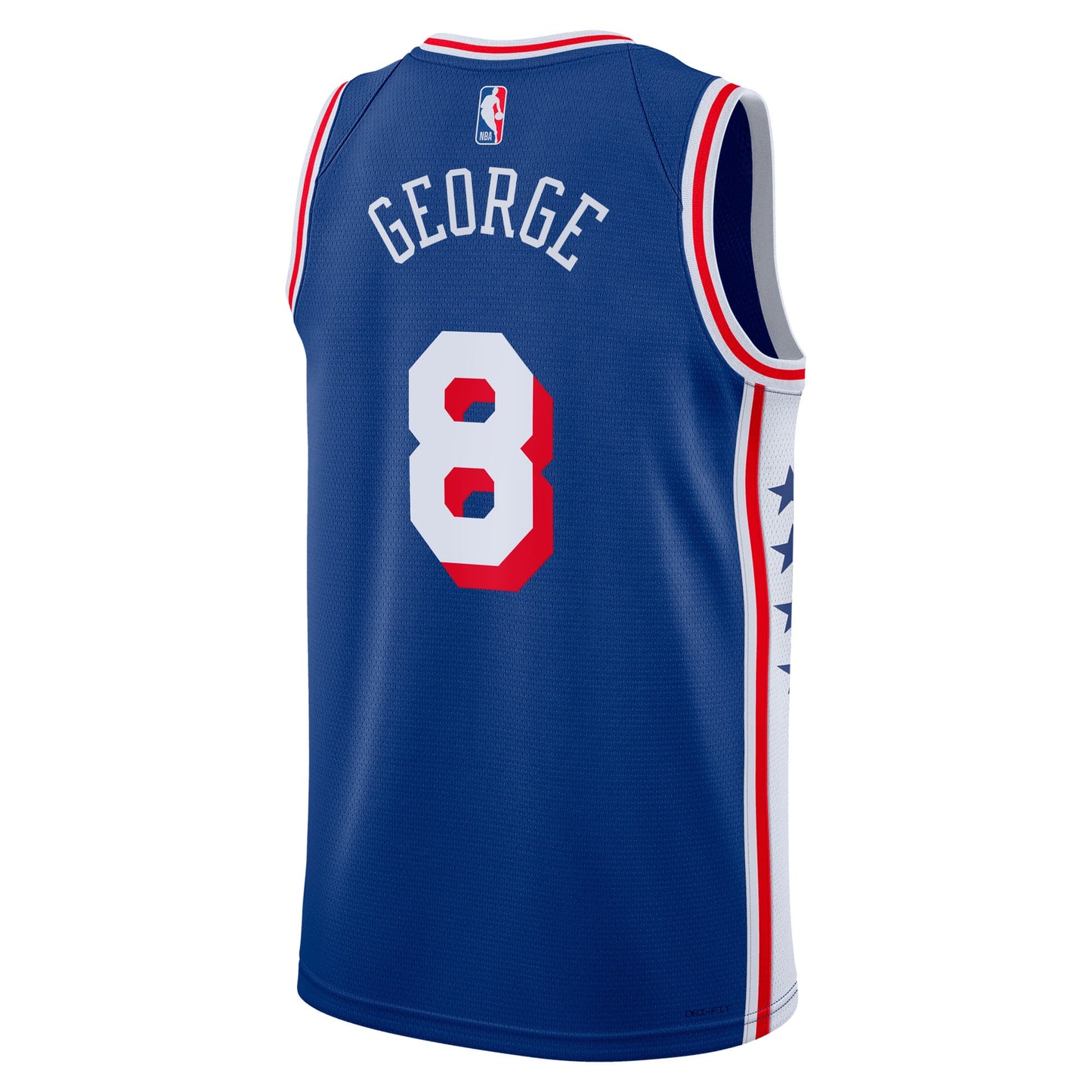 Philadelphia 76ers Nike Icon Edition Swingman Jersey - Royal - Paul George - Unisex