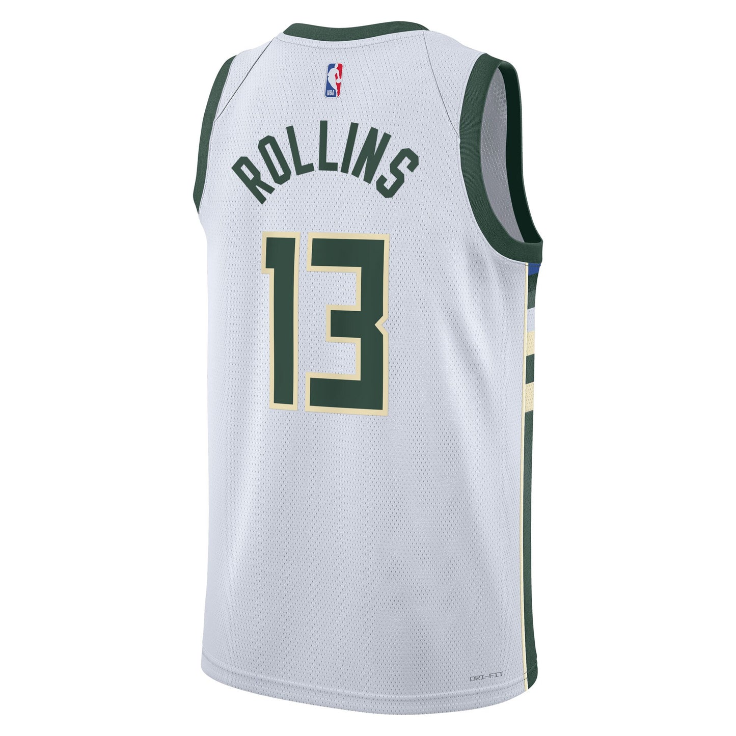 Milwaukee Bucks Nike Association Edition Swingman Jersey - White - Ryan Rollins - Unisex