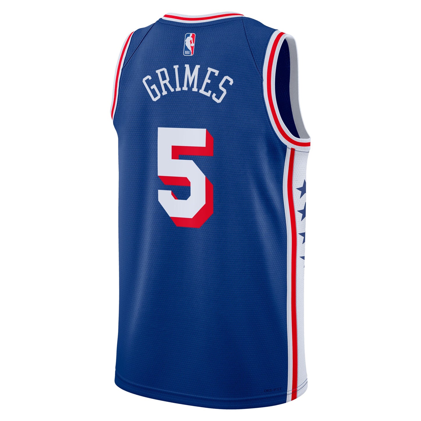 Philadelphia 76ers Nike Icon Edition Swingman Jersey - Royal - Quentin Grimes - Unisex