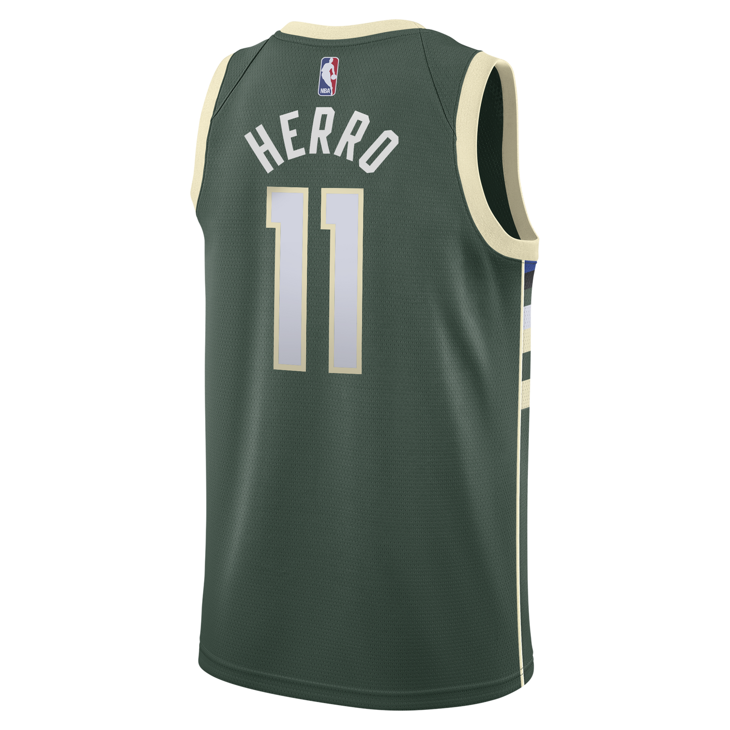 Milwaukee Bucks Nike Icon Edition Swingman Jersey - Hunter Green - Tyler Herro - Youth