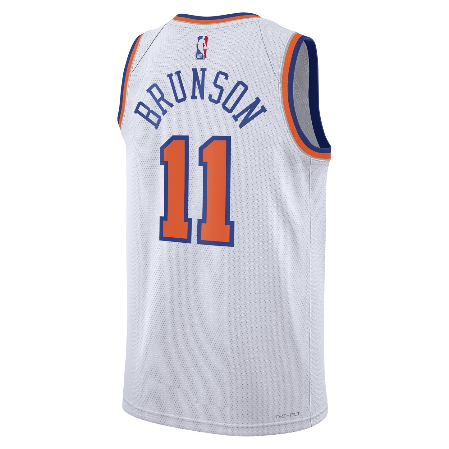 New York Knicks Nike Association Edition Swingman Jersey - White - Jalen Brunson - Unisex