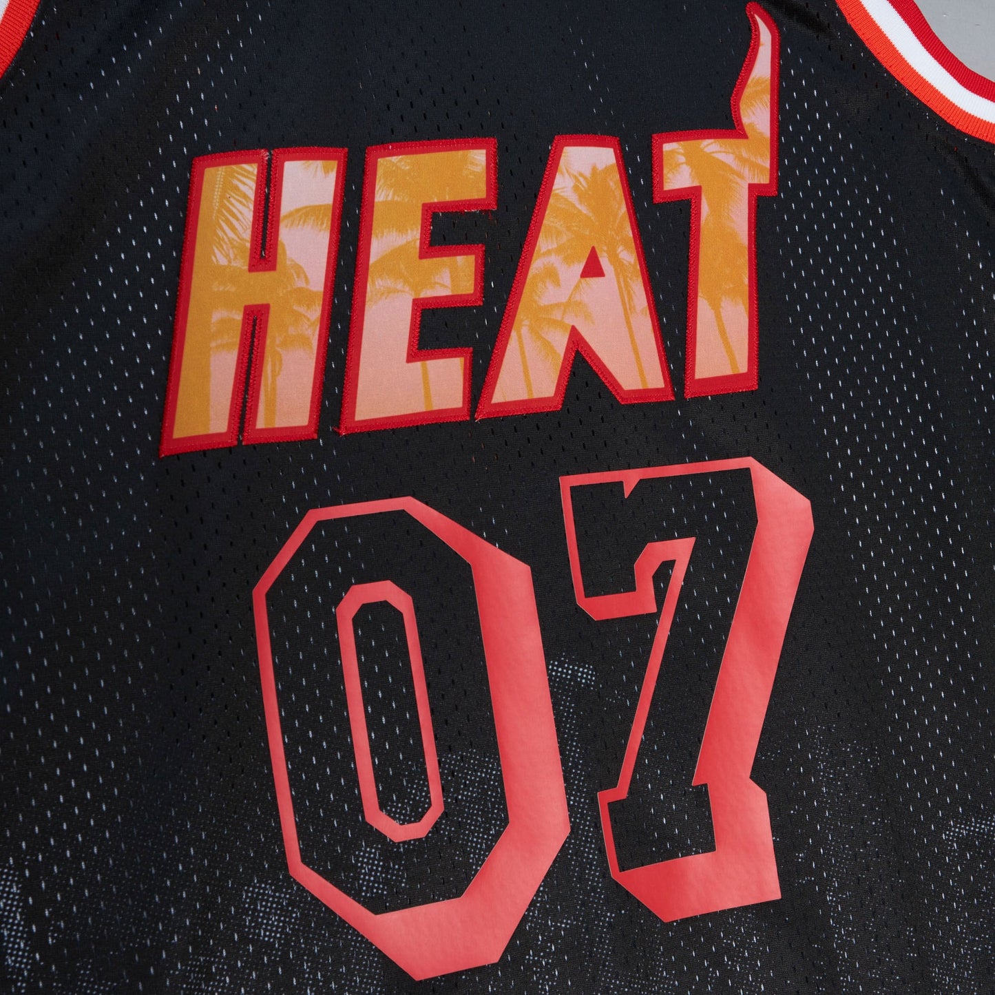 Miami Heat Mitchell & Ness M&N x Nicky Jam Swingman Jersey