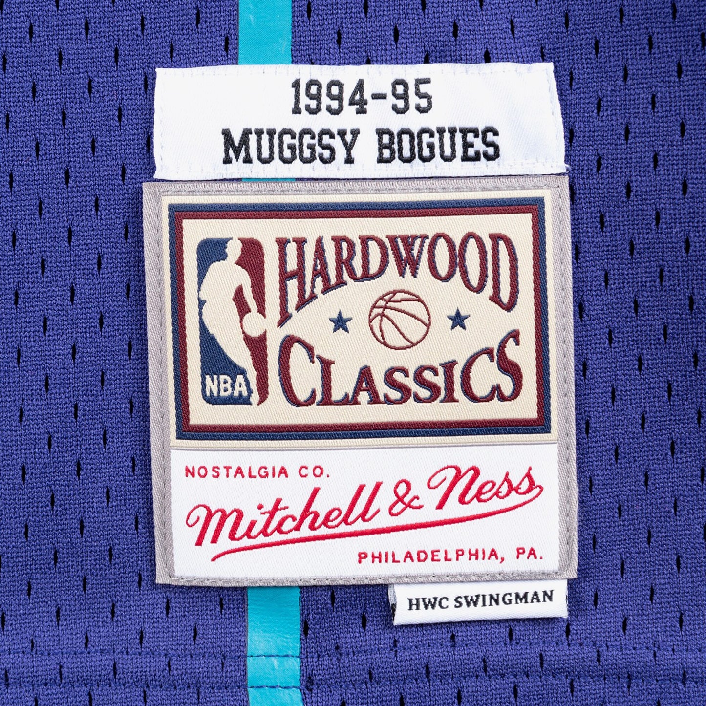 Charlotte Hornets Mitchell & Ness Muggsy Bogues 1994 Swingman Alternate Authentic Jersey - Purple
