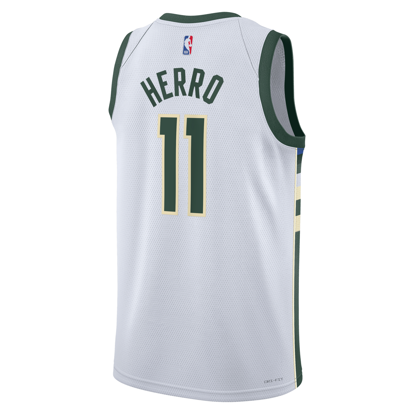Milwaukee Bucks Association Edition Swingman Jersey - White - Tyler Herro - Unisex