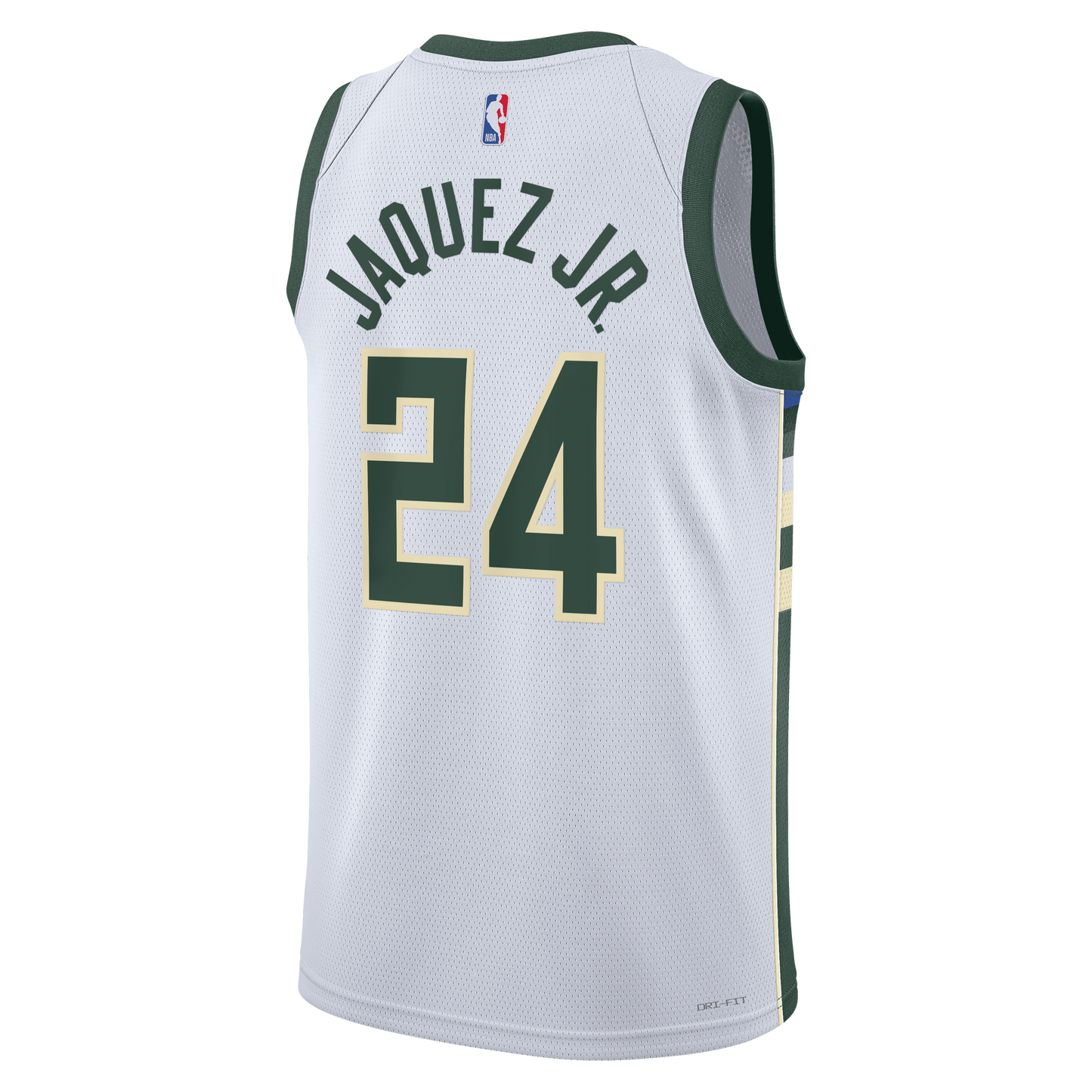Milwaukee Bucks Nike Association Edition Swingman Jersey - White - Jaime Jaquez Jr. - Unisex