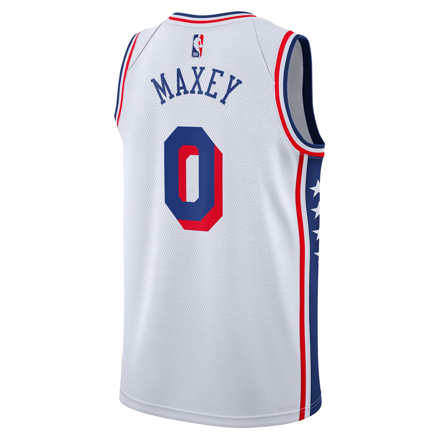 Philadelphia 76ers Nike Association Swingman Jersey - White - Tyrese Maxey - Youth