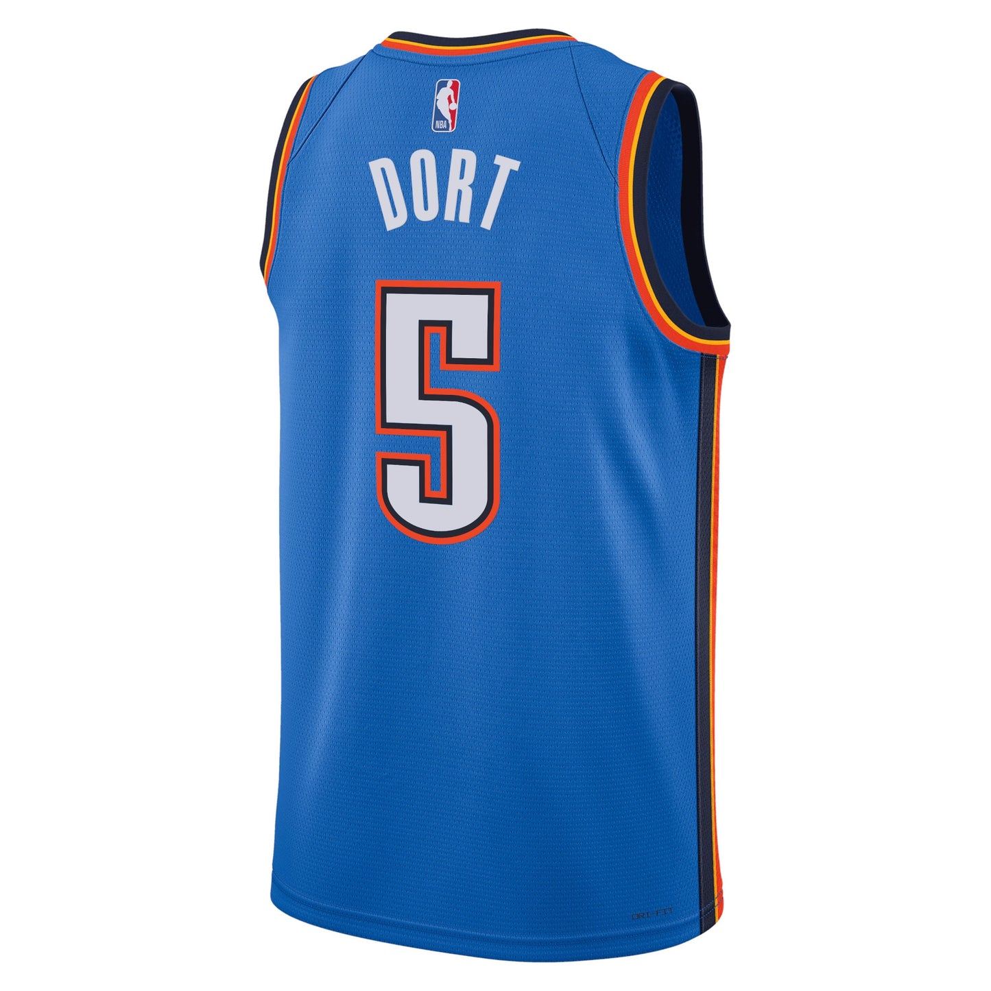 Oklahoma City Thunder Nike Icon Edition Swingman Jersey - Blue - Luguentz Dort - Unisex