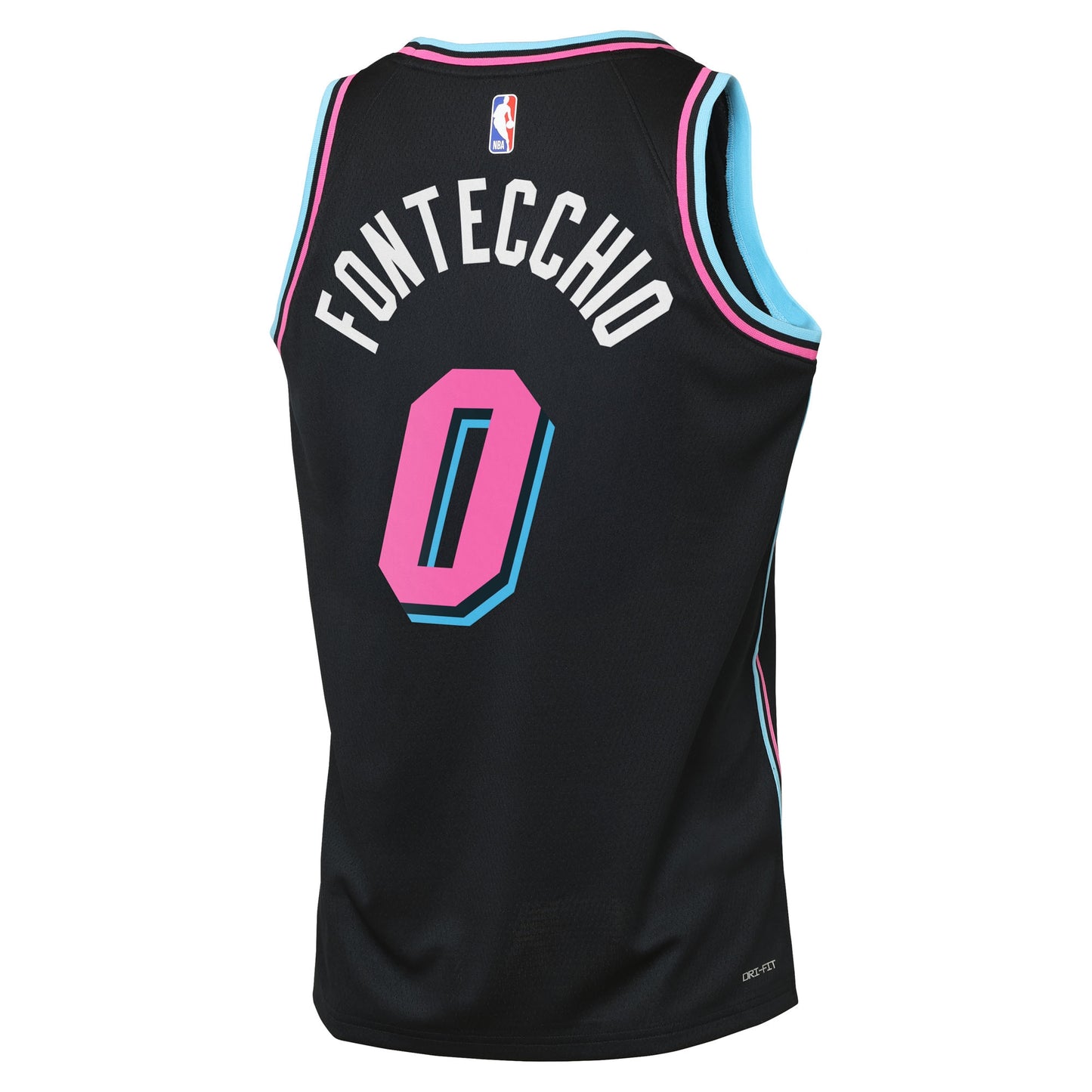 Miami Heat Nike 2025/26 City Edition Swingman Player Jersey - Black - Simone Fontecchio - Youth