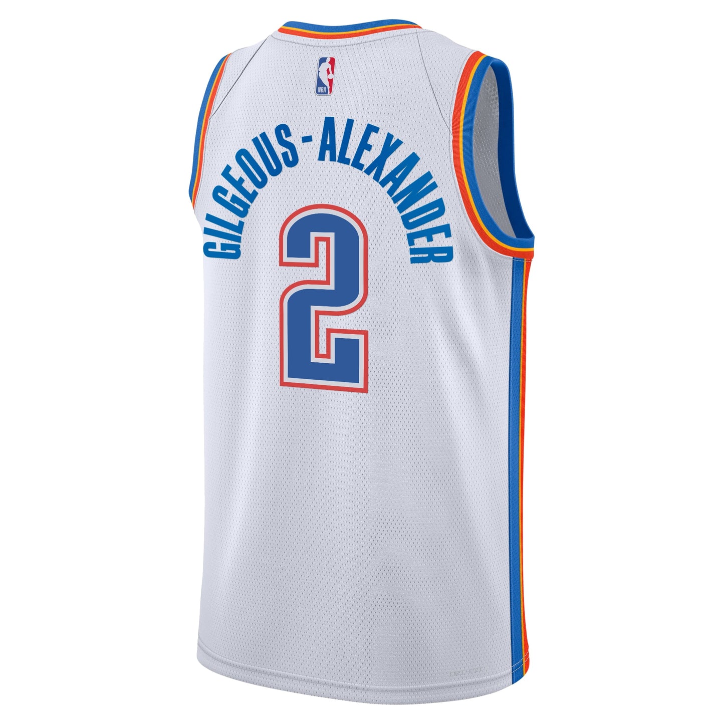 Oklahoma City Thunder Nike Association Edition Swingman Jersey - White - Shai Gilgeous-Alexander - Youth
