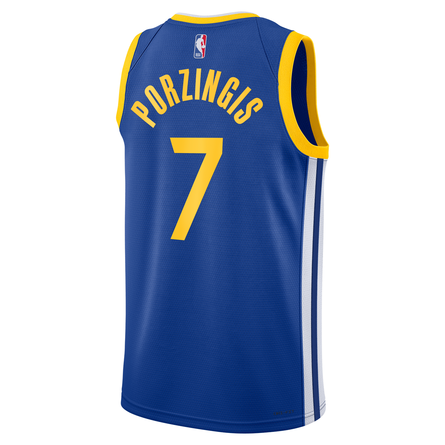 Golden State Warriors Nike Icon Edition Swingman Jersey - Royal - Kristaps Porziņģis - Unisex