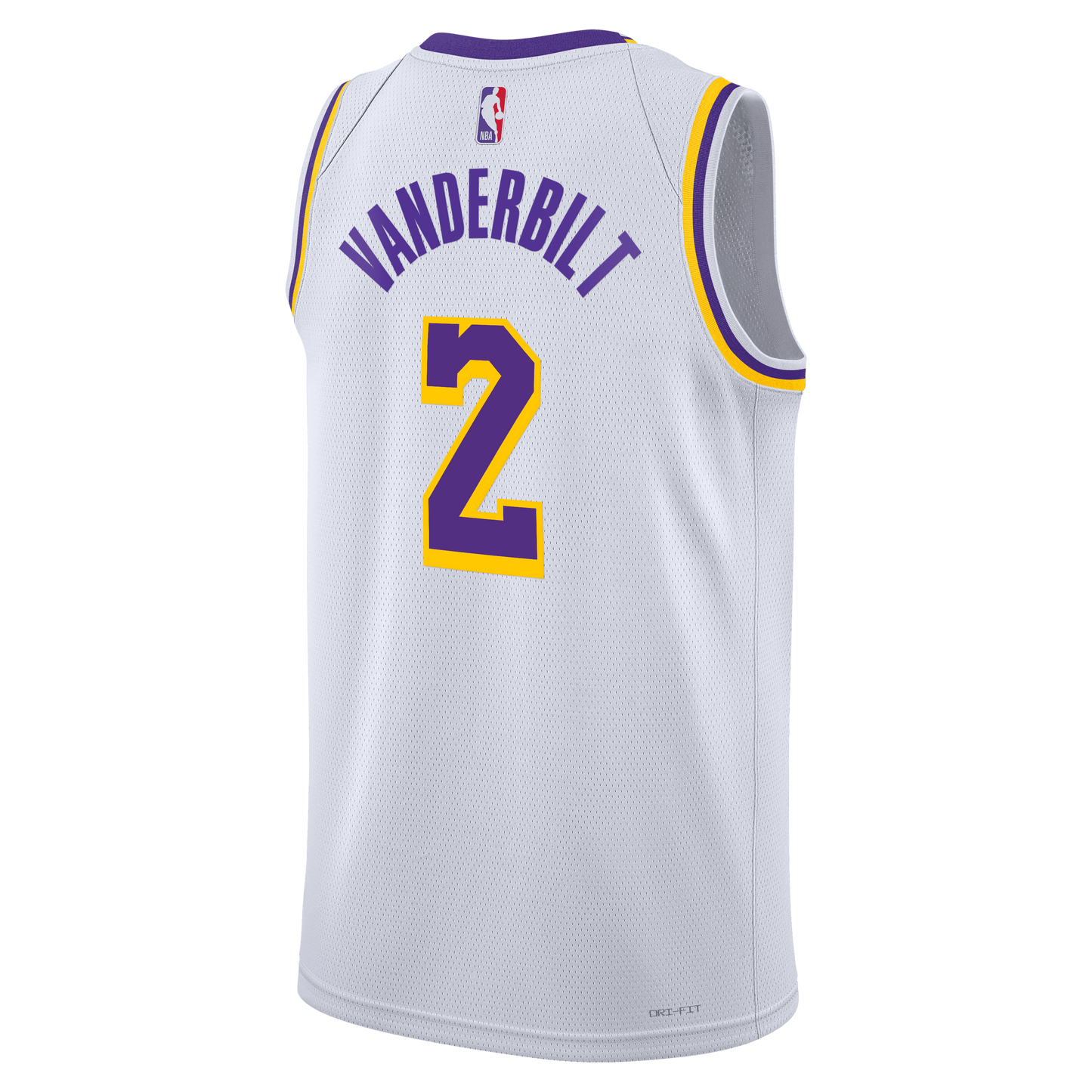 Los Angeles Lakers Nike Association Edition Swingman Jersey - White - Jarred Vanderbilt - Unisex