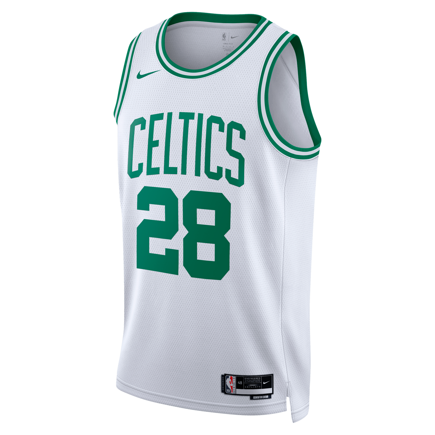 Boston Celtics Nike Association Edition Swingman Jersey - White - Hugo González - Unisex