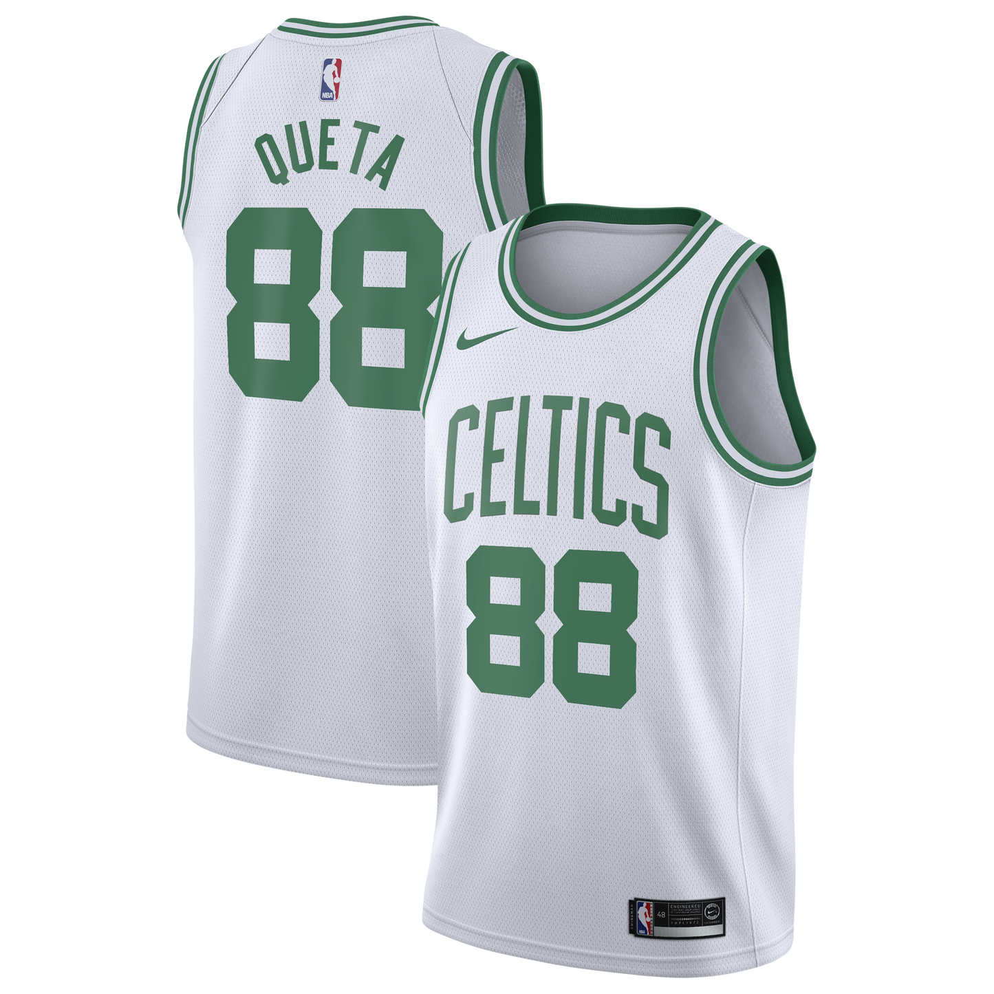 Boston Celtics Nike Association Edition Swingman Jersey - White - Neemias Queta - Youth