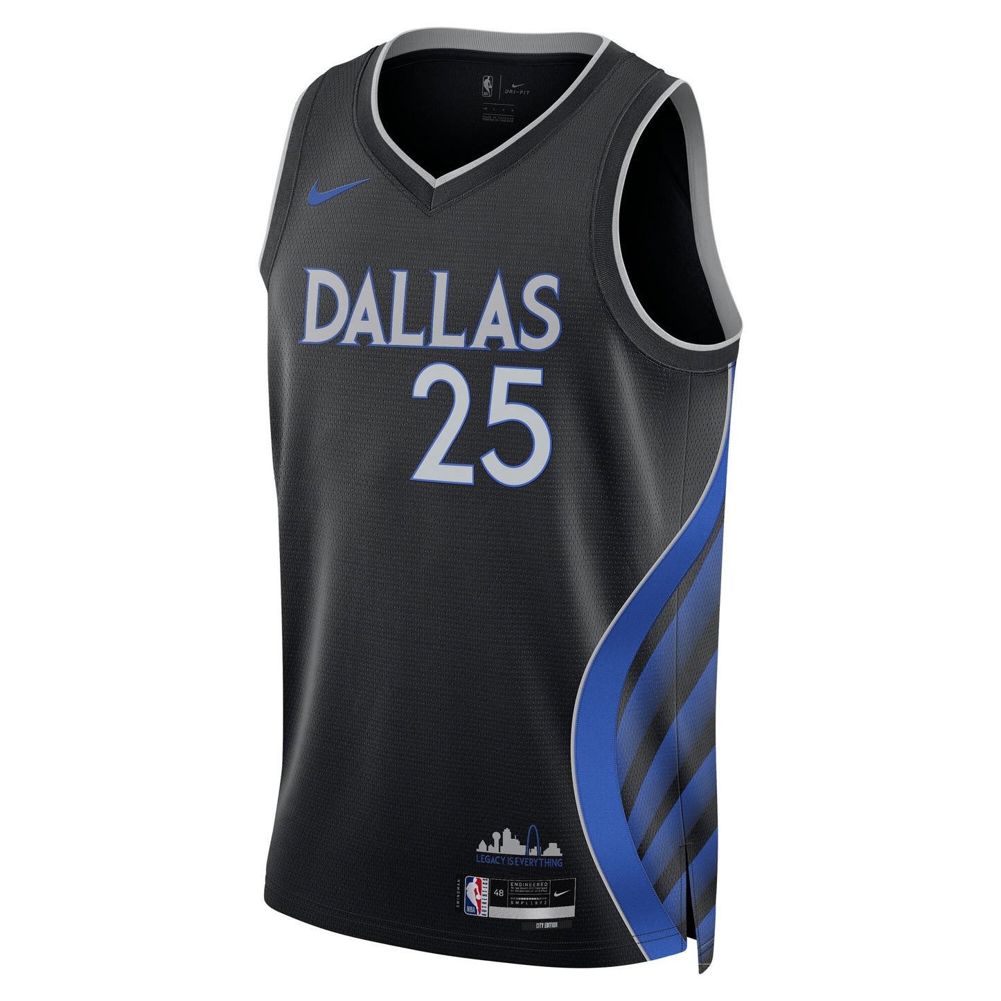 Dallas Mavericks Nike 2025/26 City Edition Swingman Jersey - Black - P.J. Washington Jr. - Unisex