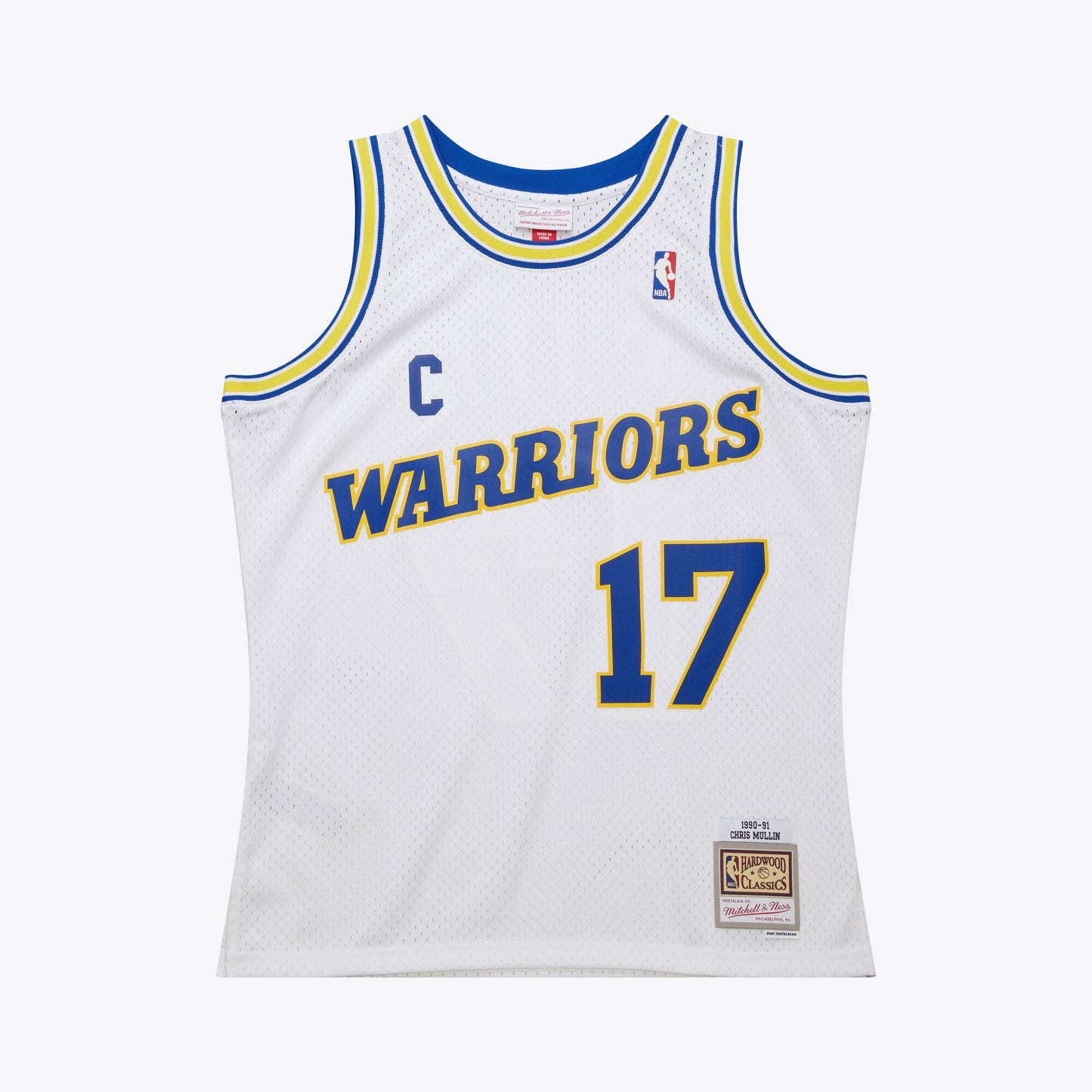Golden State Warriors Mitchell & Ness Swingman Jersey 1990 Chris Mullin