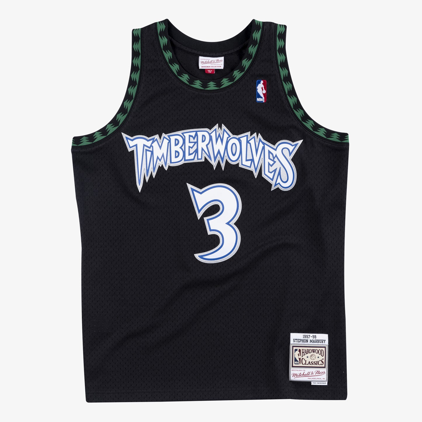 Minnesota Timberwolves Mitchell & Ness Swingman Jersey Alternate Stephon Marbury 1997-98