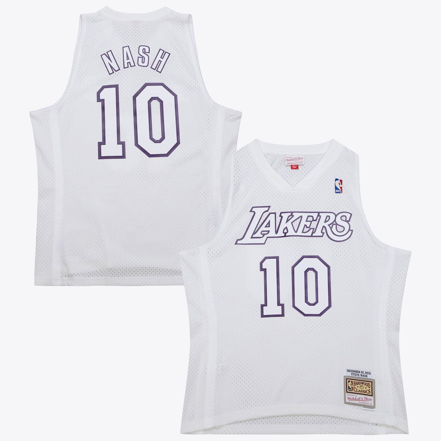 Los Angeles Lakers Mitchell & Ness Steve Nash 2012 Day Authentic Jersey - White