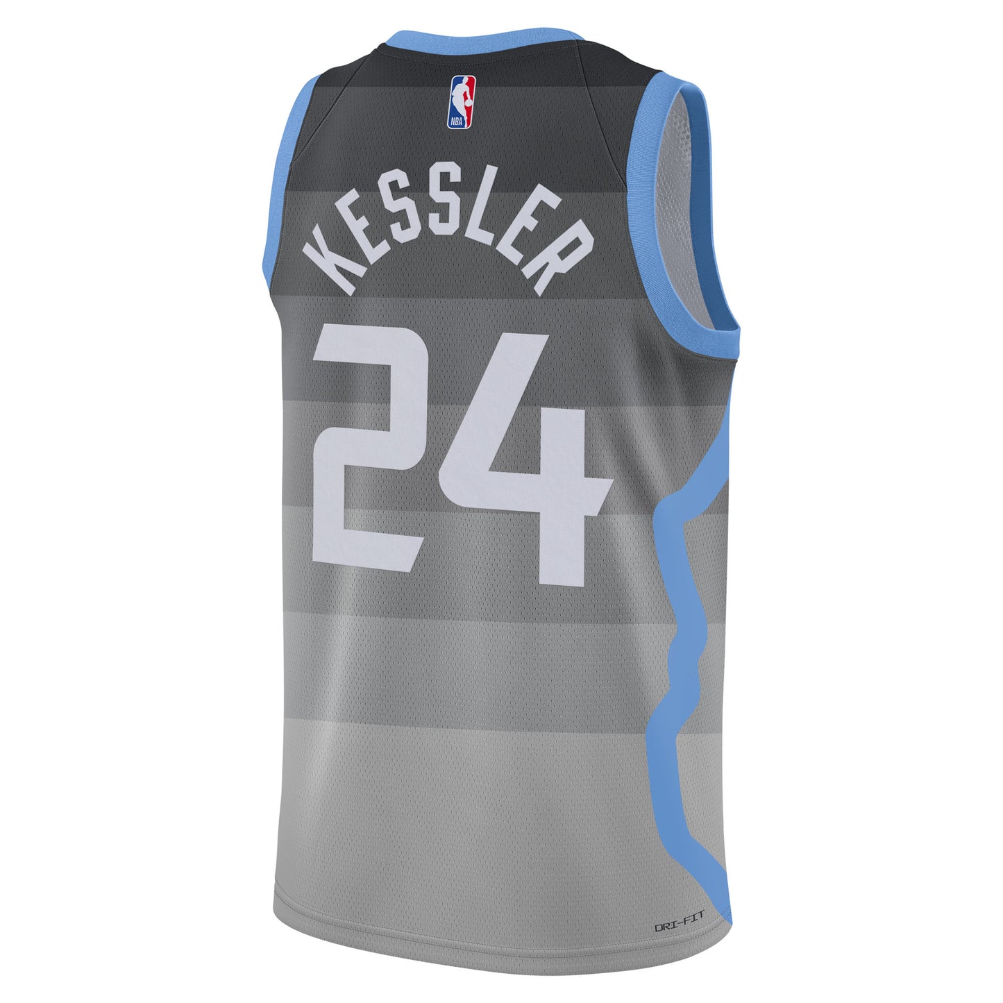 Utah Jazz Nike 2025/26 City Edition Swingman Jersey - Gray - Walker Kessler - Unisex