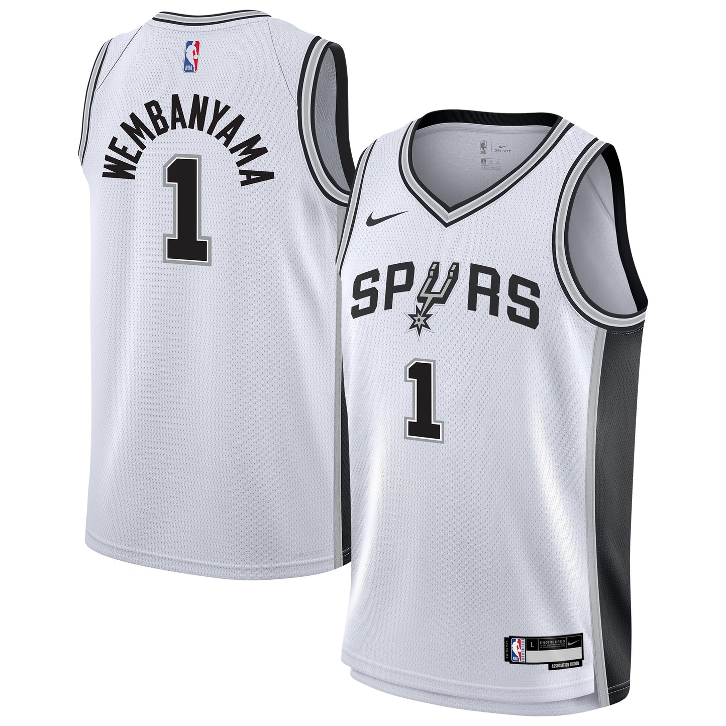 San Antonio Spurs Nike Association Swingman Jersey - Victor Wembanyama - Youth