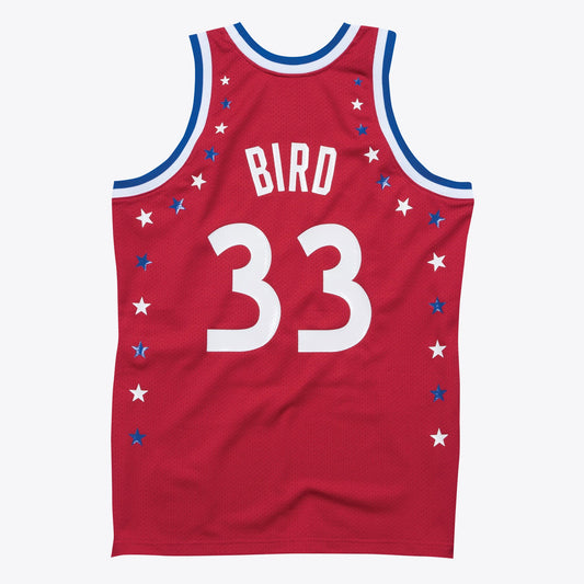 NBA All-Star East Larry Bird Authentic All-Star Jersey By Mitchell & Ness - Scarlett - Mens