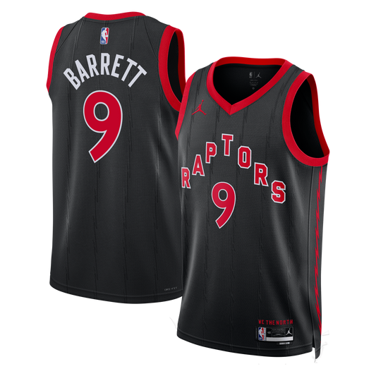 Toronto Raptors Jordan Brand Statement Edition Swingman Jersey - Black - RJ Barrett - Unisex