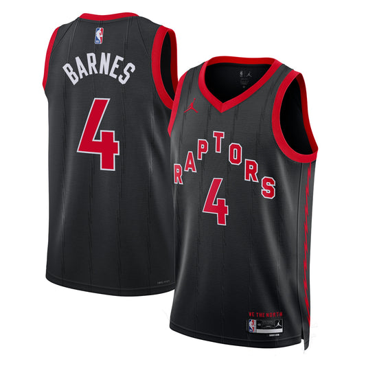 Toronto Raptors Jordan Statement Edition Swingman Jersey - Black - Scottie Barnes - Unisex