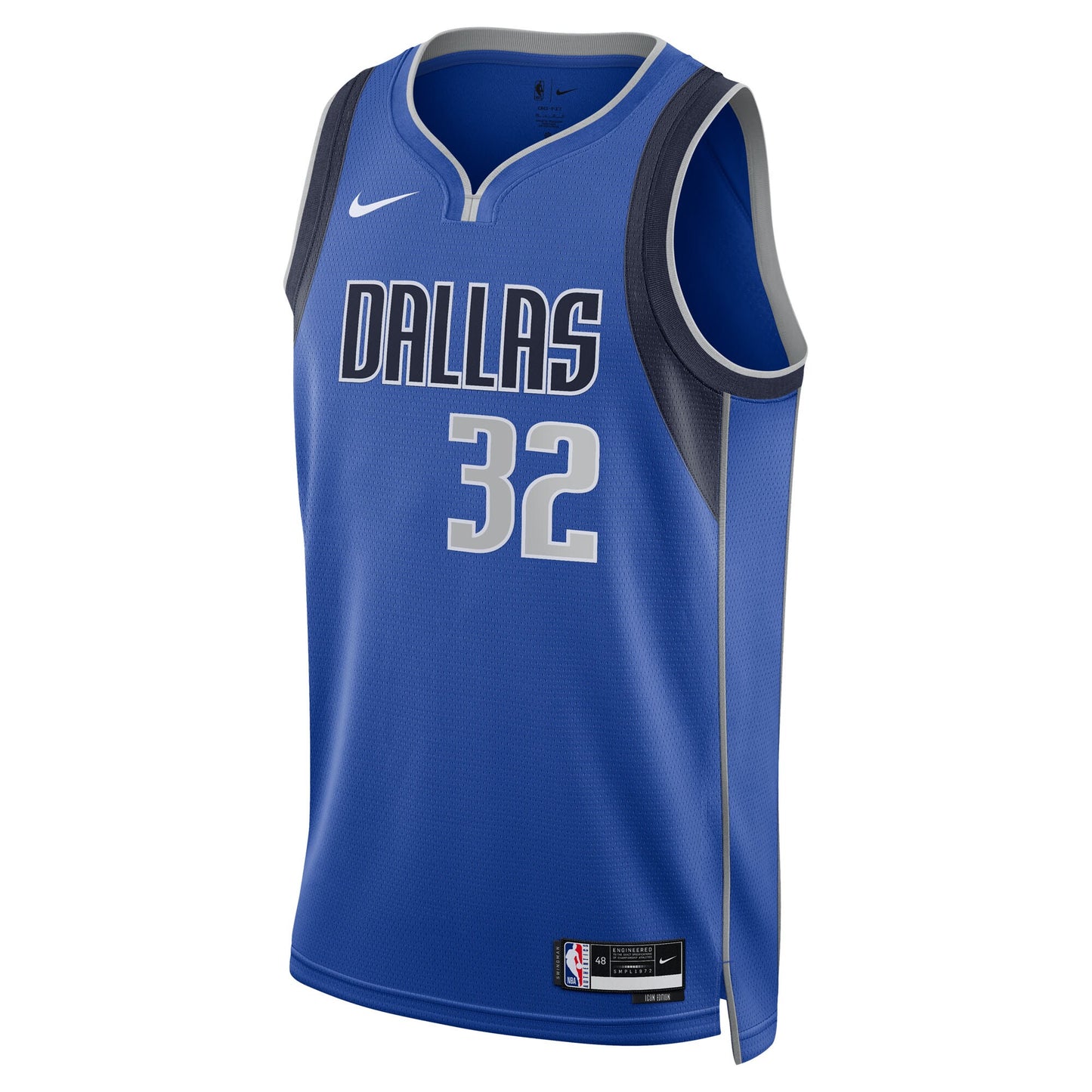 Dallas Mavericks Nike Icon Edition Swingman Jersey NBA 2025 First Round Draft Pick - Blue - Cooper Flagg - Unisex