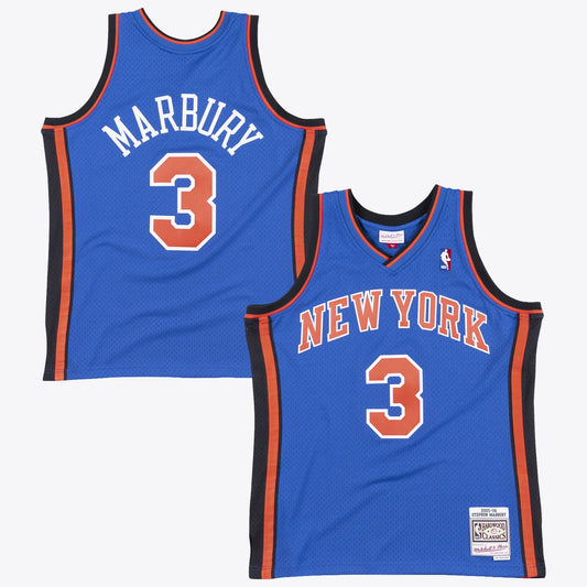 New York Knicks Mitchell & Ness Stephon Marbury 2006 Swingman Authentic Jersey - Royal Blue