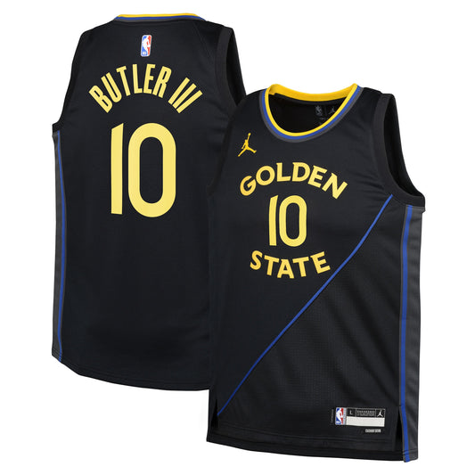 Golden State Warriors Jordan Brand Statement Edition Swingman Jersey - Black - Jimmy Butler III - Youth