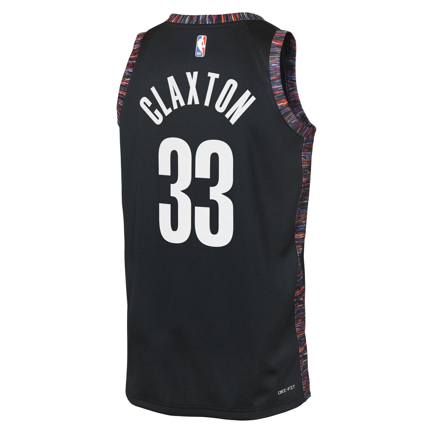 Brooklyn Nets Nike 2025/26 City Edition Swingman Jersey - Black - Nic Claxton - Youth
