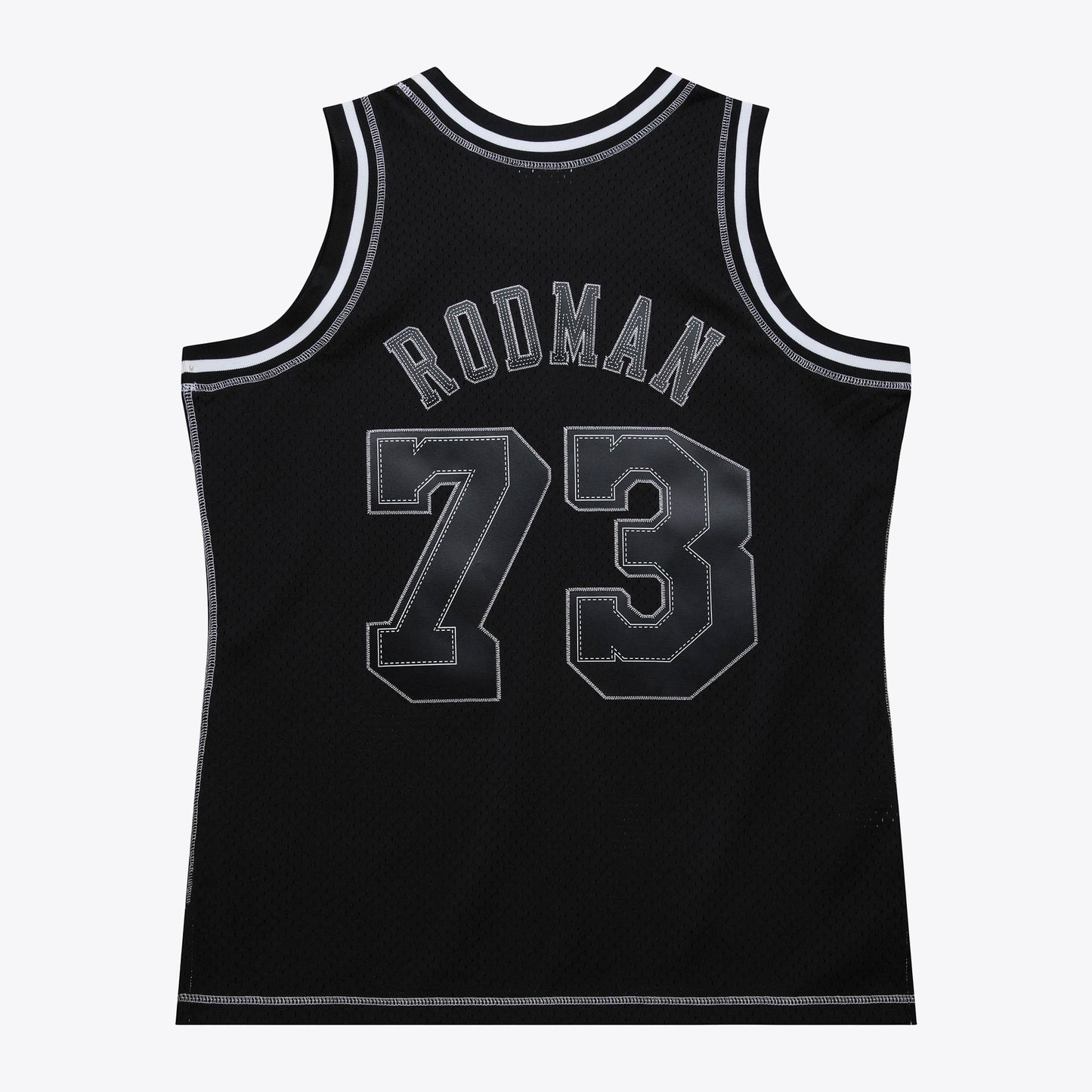 Los Angeles Lakers Mitchell & Ness Dennis Rodman 1998 Contrast 2K Swingman Jersey - Black