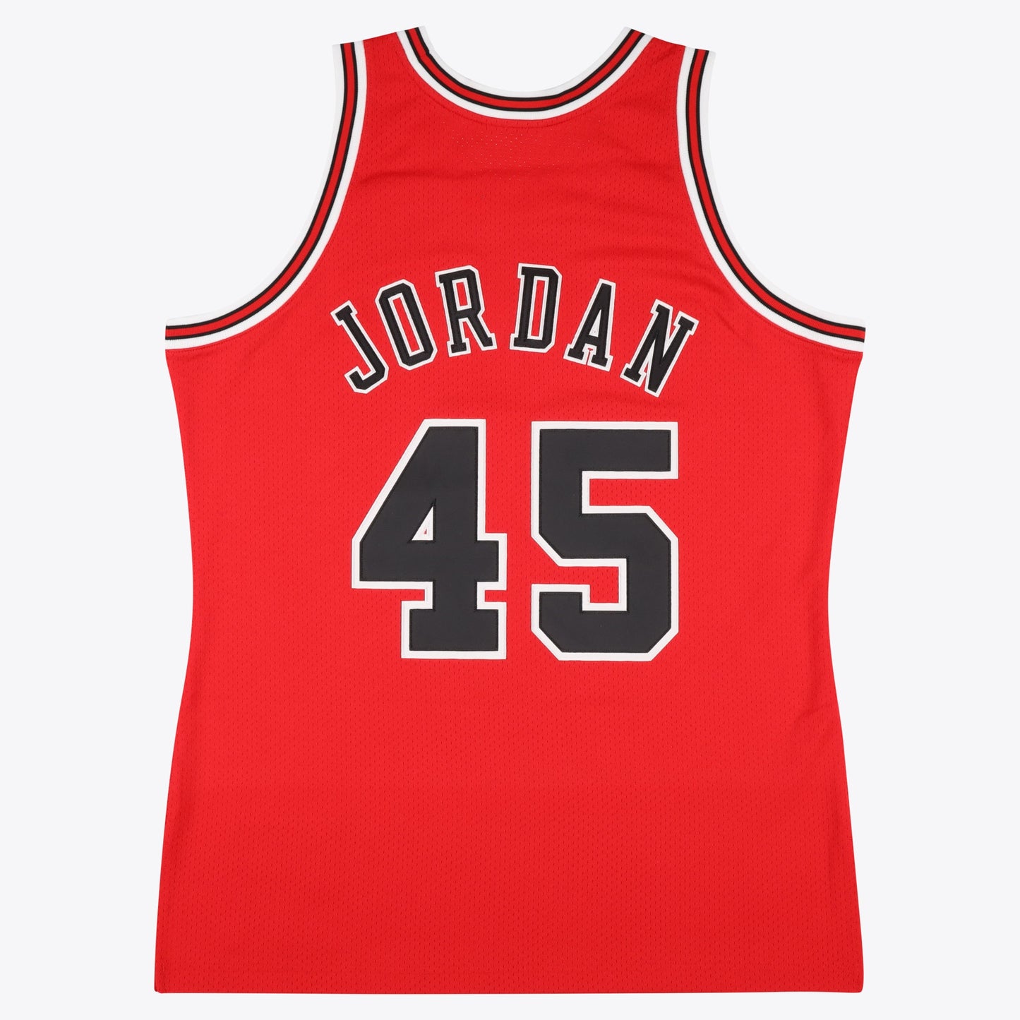 Chicago Bulls Michael Jordan 1994-95 Road 45 Authentic Jersey By Mitchell & Ness - Red - Mens