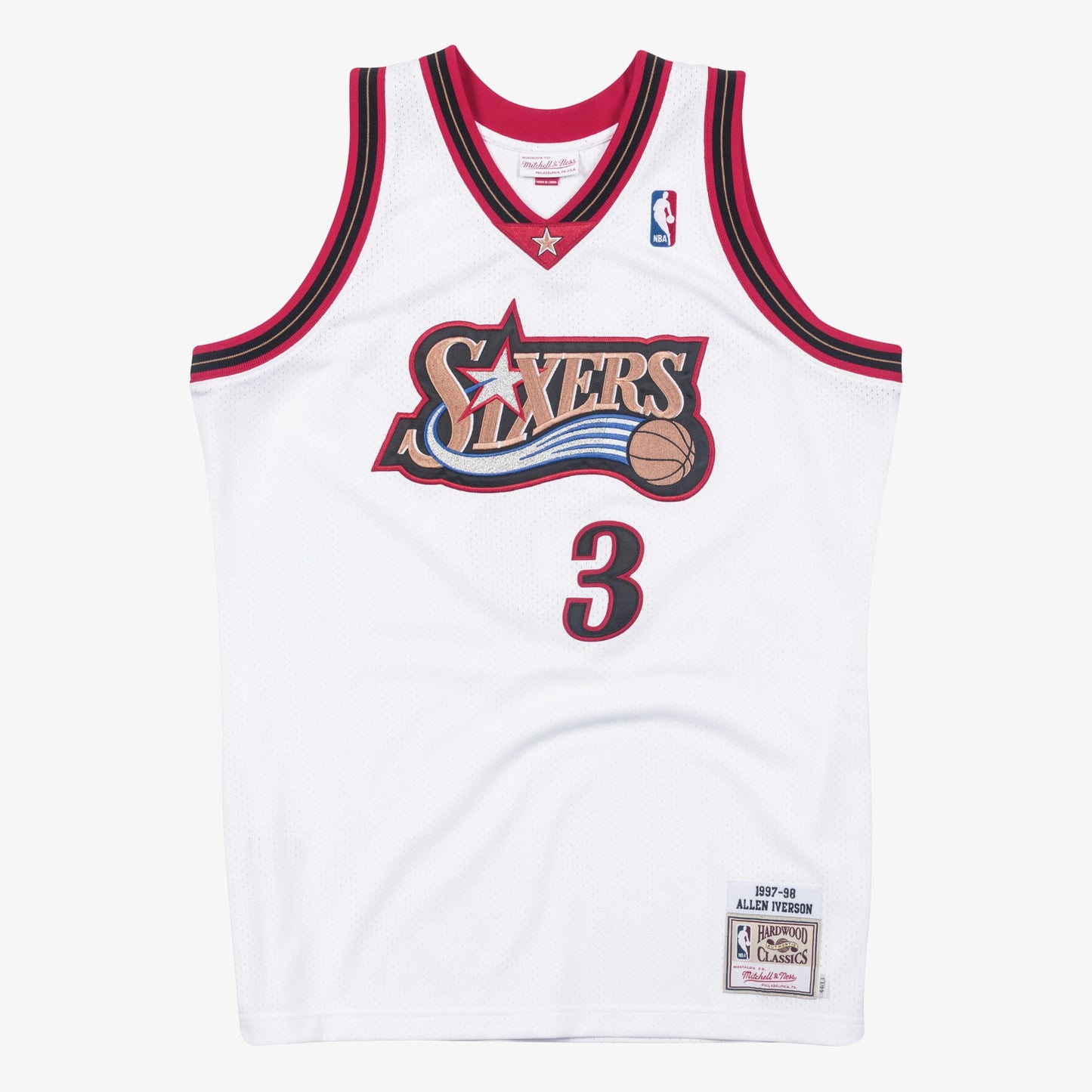 Philadelphia 76ers Mitchell & Ness Allen Iverson 1997 Authentic Jersey - White