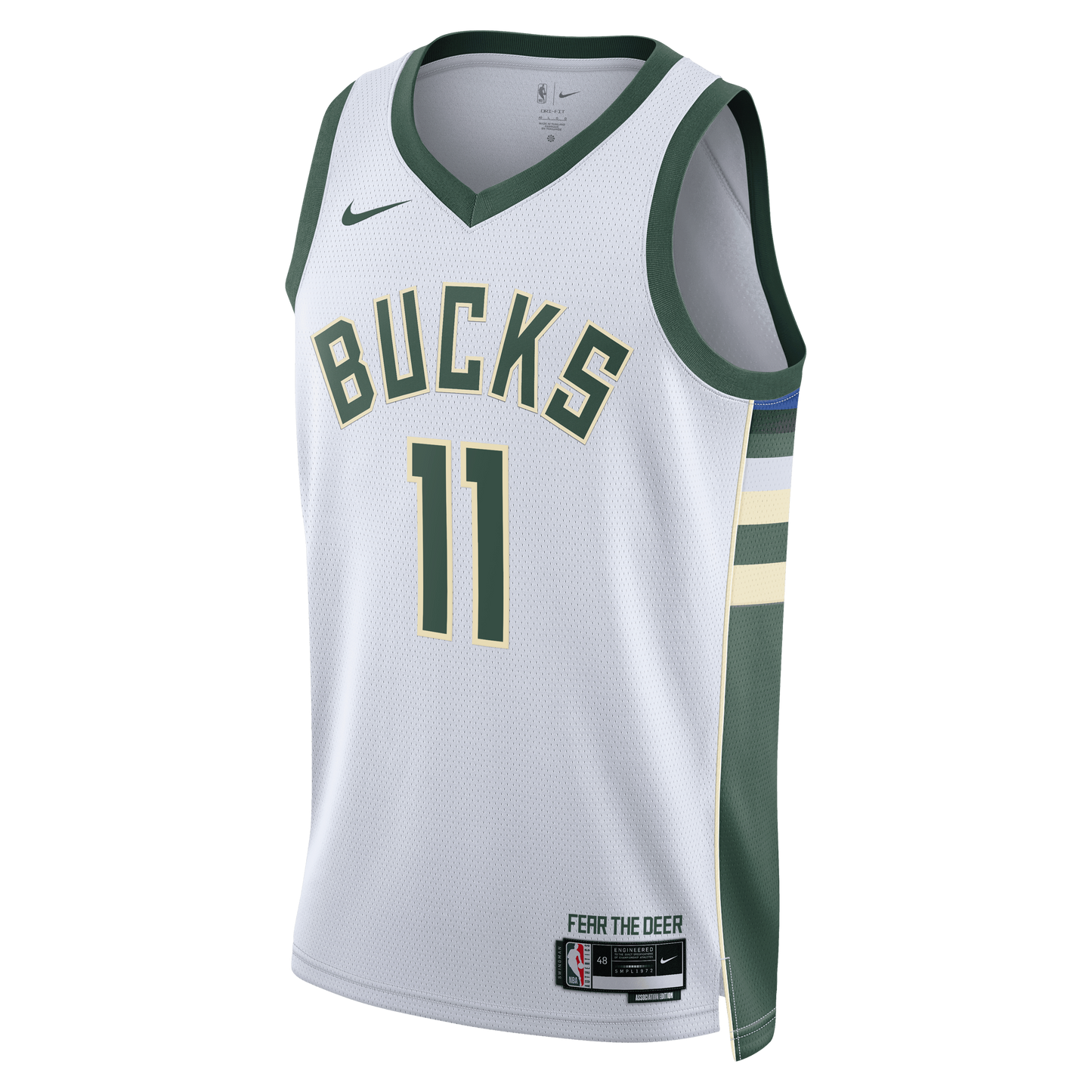 Milwaukee Bucks Association Edition Swingman Jersey - White - Tyler Herro - Unisex
