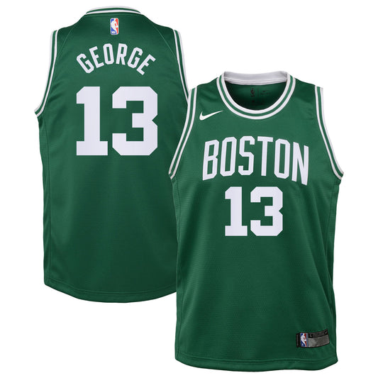 Boston Celtics Nike Replica Icon Edition Jersey - Kelly Green - Paul George - Kids