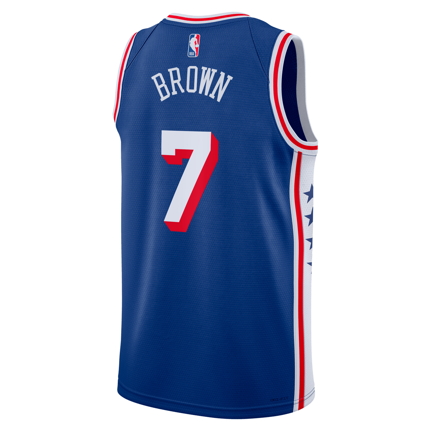 Philadelphia 76ers Nike Icon Edition Swingman Jersey - Royal - Jaylen Brown - Youth