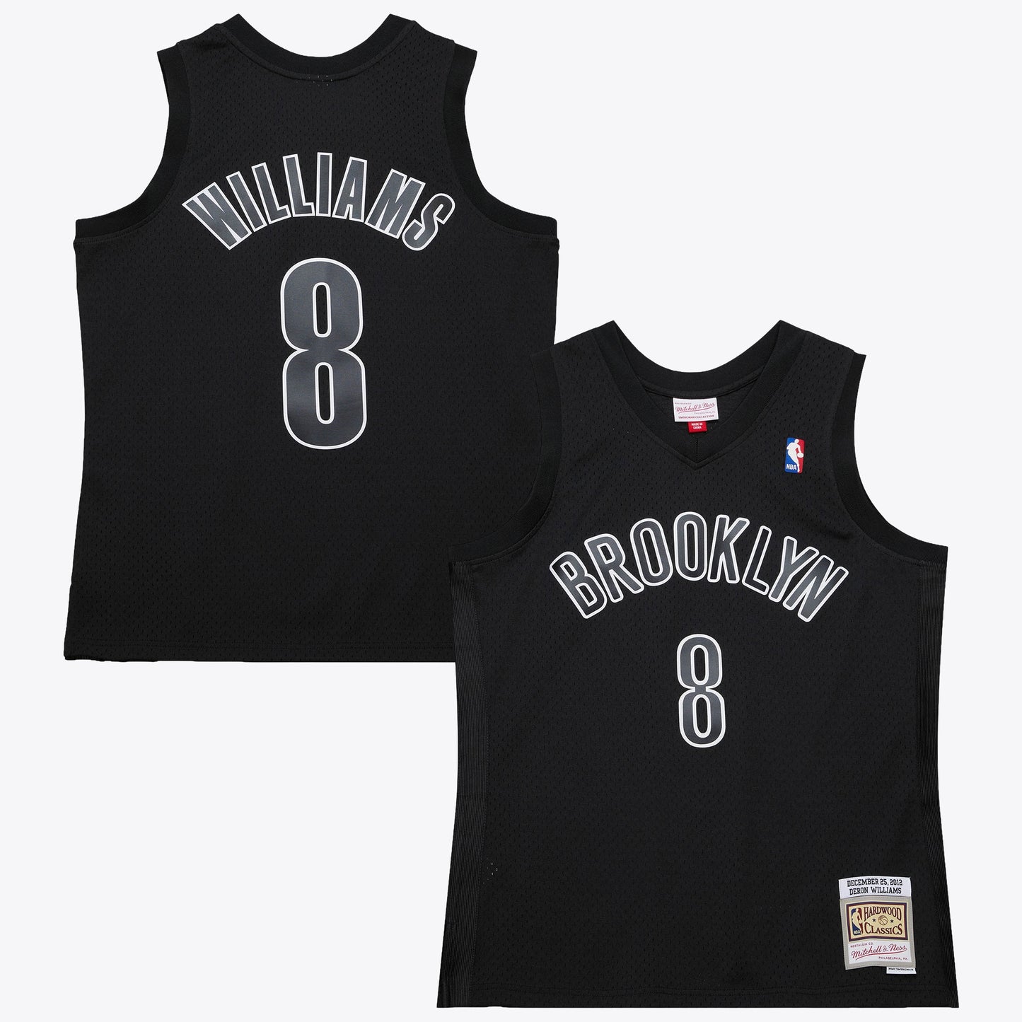 Brooklyn Nets Mitchell & Ness Deron Williams 2012 Day Authentic Jersey - Black
