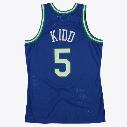Dallas Mavericks Jason Kidd 1997 Hardwood Classics Road Swingman Jersey By Mitchell & Ness - Royal - Mens