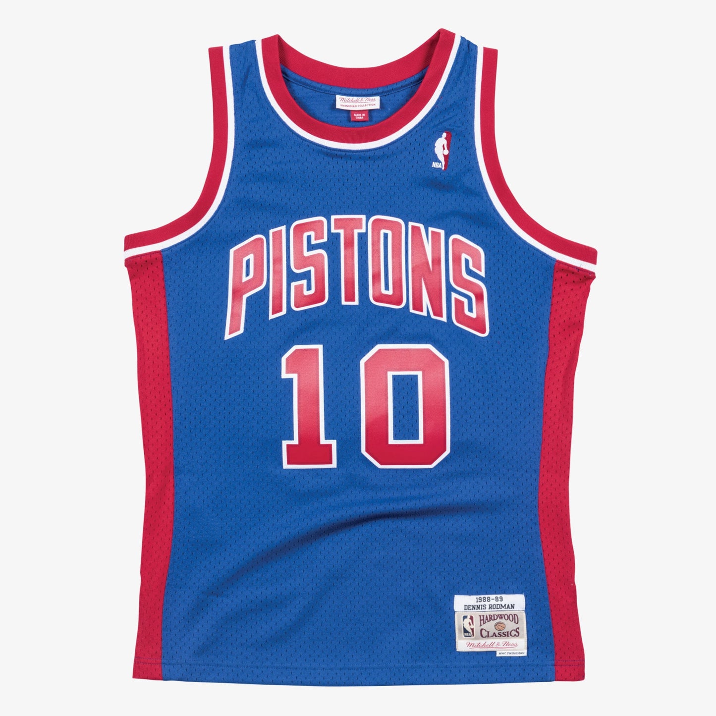 Detroit Pistons Mitchell & Ness Swingman Jersey Road Dennis Rodman 1988-89