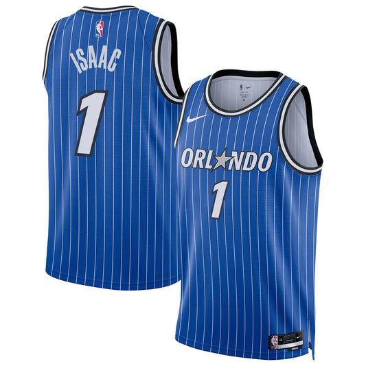Orlando Magic Nike Replica Icon Edition Swingman Jersey - Blue - Jonathan Isaac - Unisex