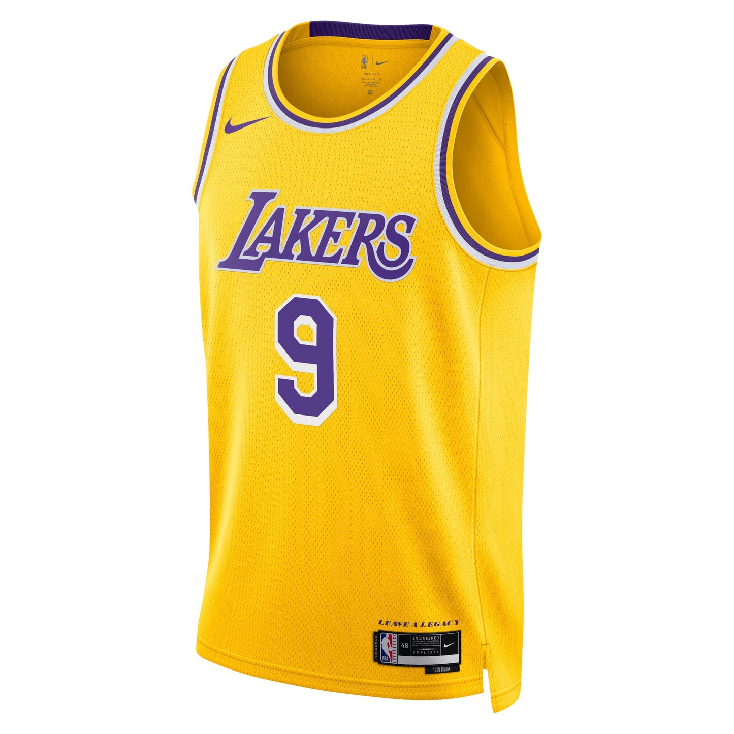 Los Angeles Lakers Nike Icon Swingman Jersey - Gold - Bronny James - Unisex