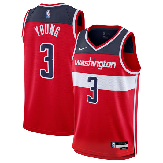 Washington Wizards Nike Icon Edition Swingman Jersey - Red - Trae Young - Youth