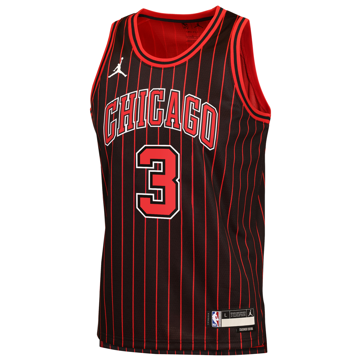 Chicago Bulls Jordan Brand Statement Edition Jersey - Black - Josh Giddey - Youth