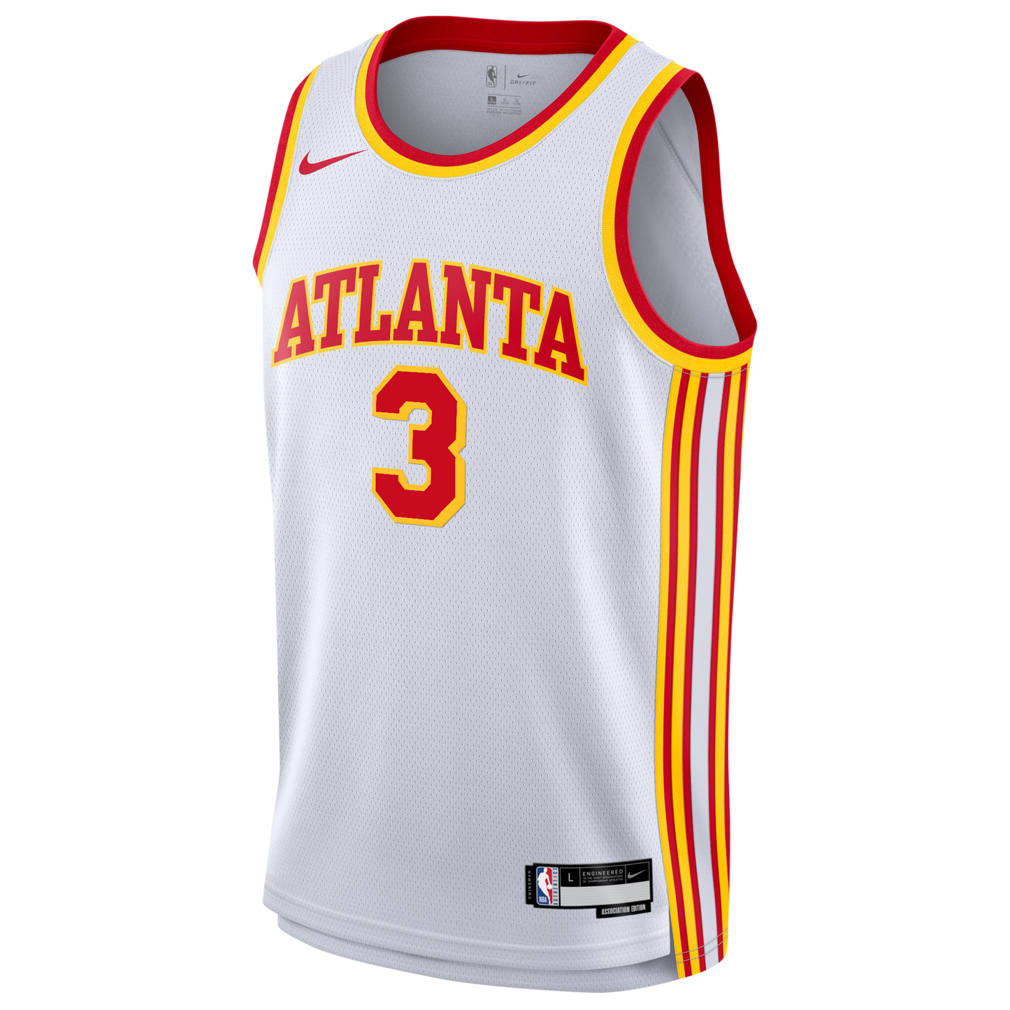 Atlanta Hawks Nike Association Edition Swingman Jersey - White - CJ McCollum - Youth