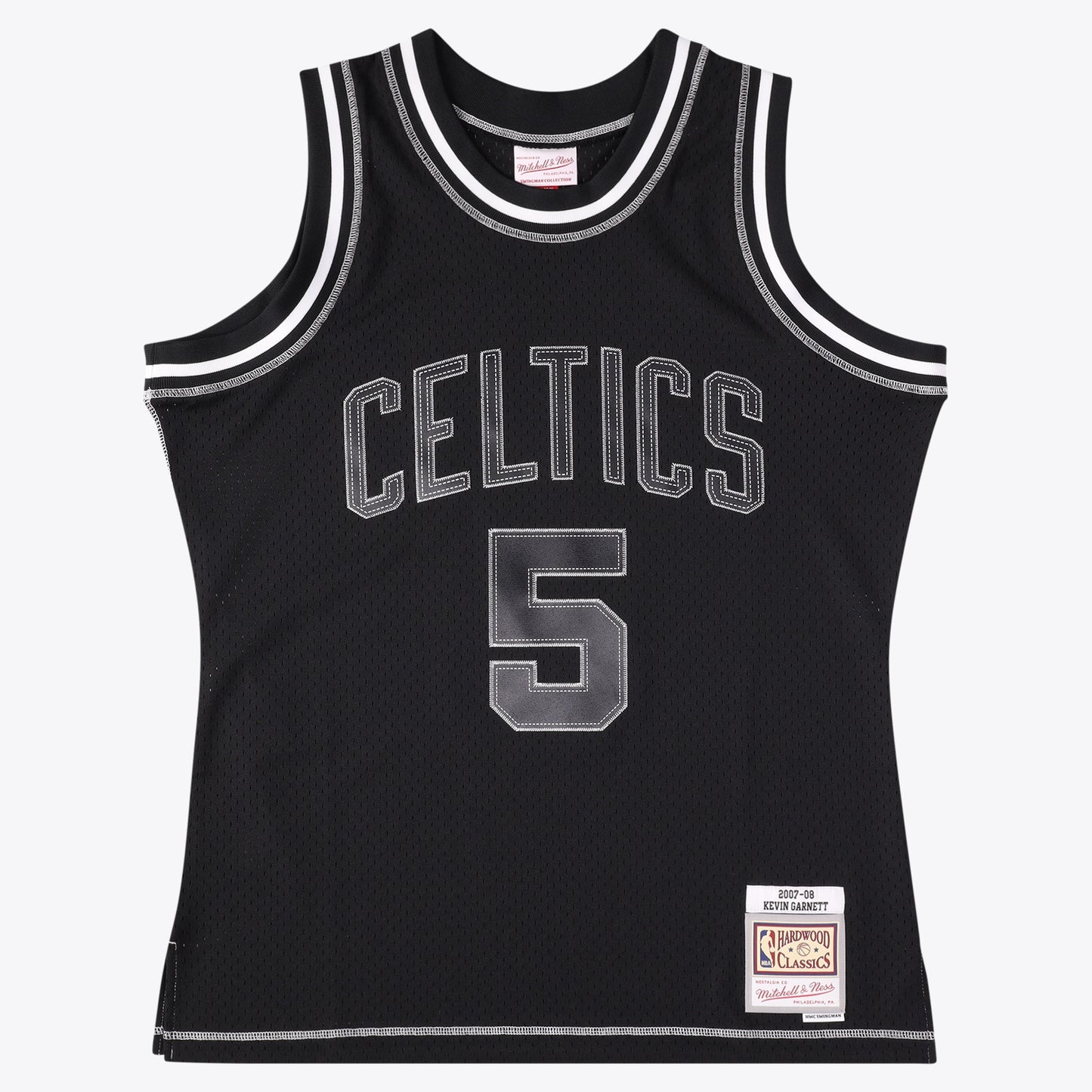Boston Celtics Mitchell & Ness Kevin Garnett 2007 Contrast 2K Swingman Jersey - Black