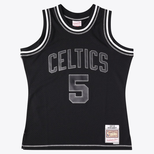 Boston Celtics Mitchell & Ness Kevin Garnett 2007 Contrast 2K Swingman Jersey - Black