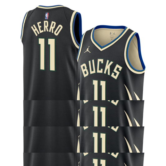 Milwaukee Bucks Jordan Brand Statement Edition Swingman Jersey - Hunter Green - Tyler Herro - Unisex